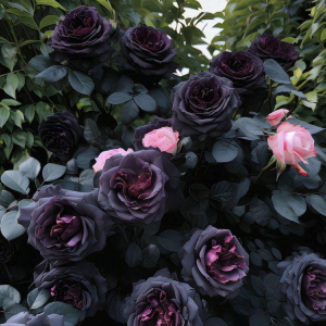 Роза Черная купить по цене от 450р. в интернет-магазине «Посадика» с доставкой почтой в в Муравленкое и по всей России – [изображение №1].